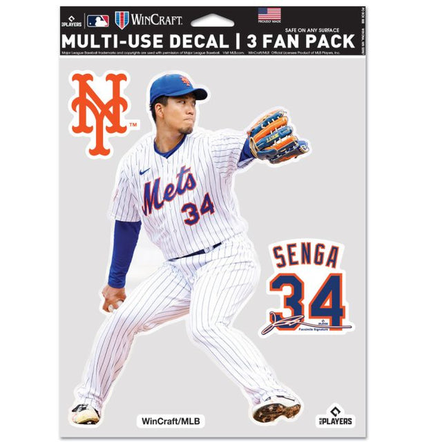 Paquete multiusos para 3 fanáticos de los New York Mets Kodai Senga