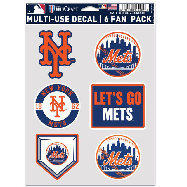 New York Mets Multi Use 6 Fan Pack