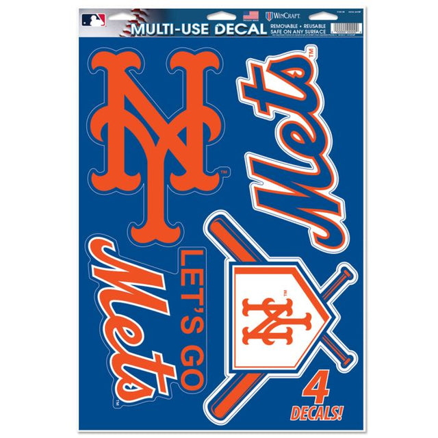 Calcomanía multiusos de los New York Mets de 11" x 17"