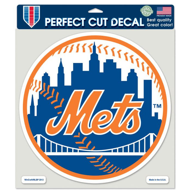 New York Mets Perfect Cut Color Decal 8" x 8"