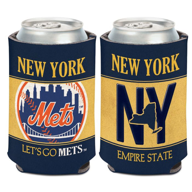 New York Mets STATE PLATE Can Cooler 12 oz.