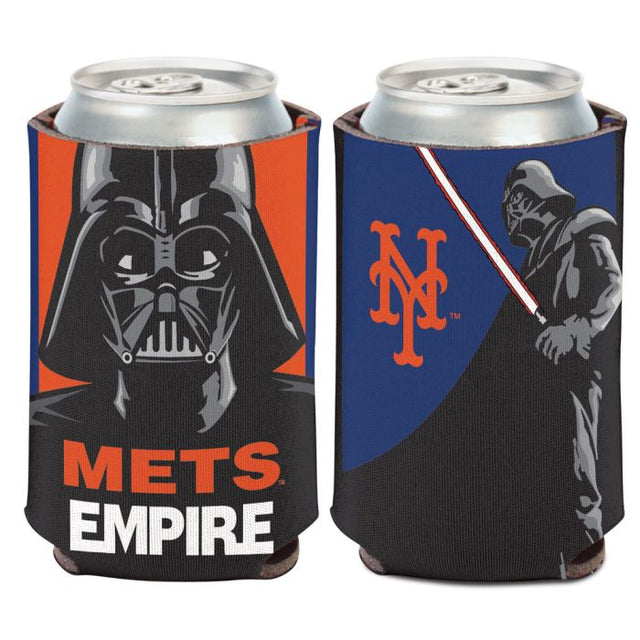 Enfriador de lata de 12 oz de New York Mets / Star Wars Darth Vader.