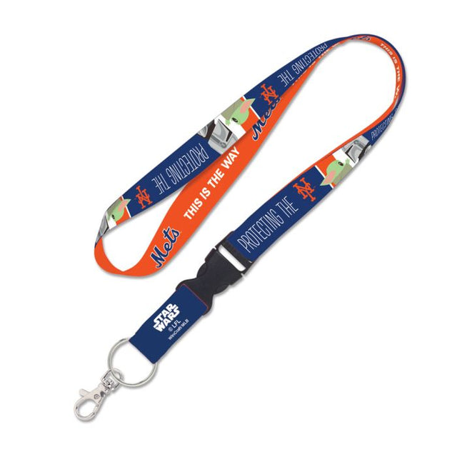 New York Mets / Star Wars Mandalorian Lanyard w/detachable buckle 1"