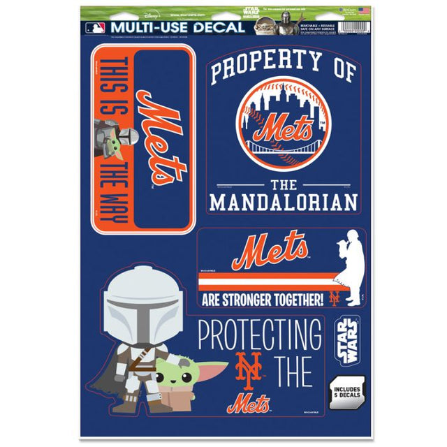 New York Mets / Star Wars Mandalorian Multi-Use Decal 11" x 17"