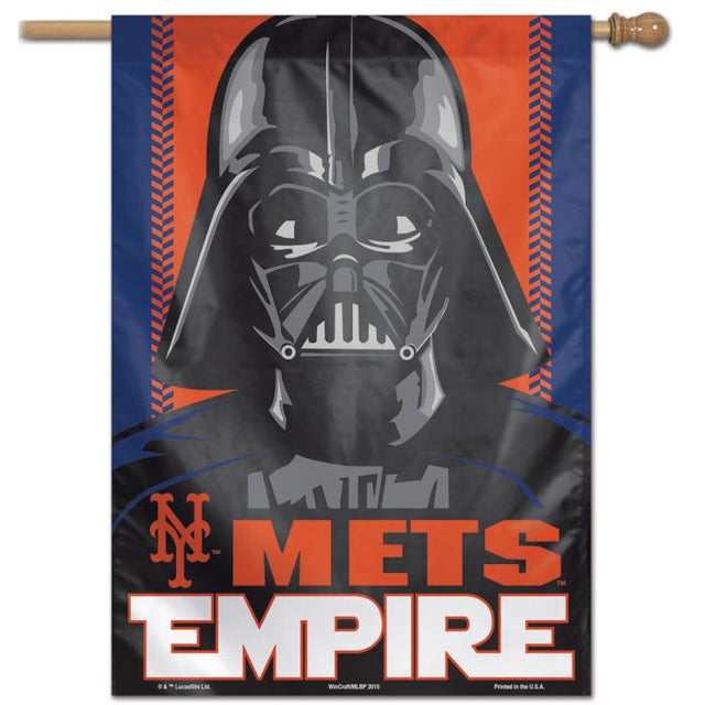 Bandera vertical de Star Wars de los Mets de Nueva York de 28" x 40"