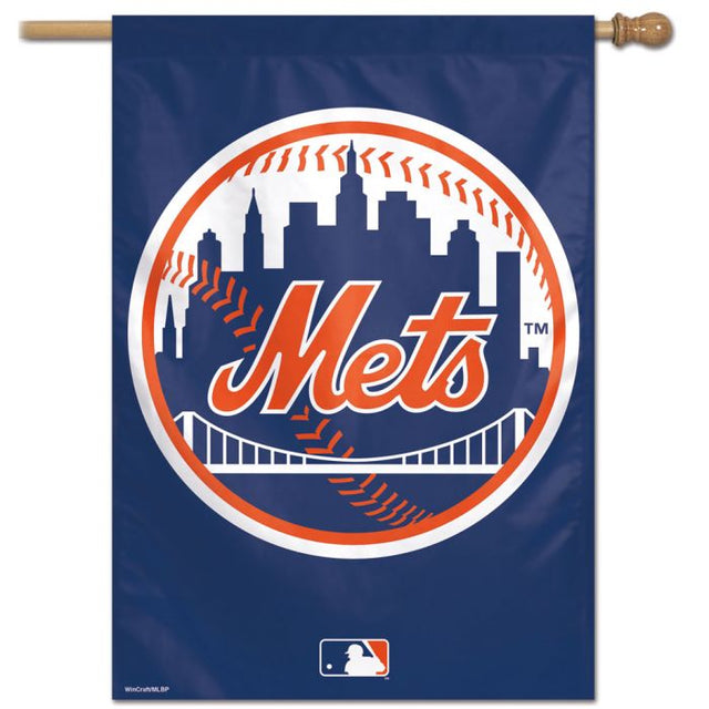 Bandera vertical de los Mets de Nueva York de 28" x 40"