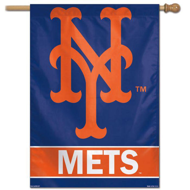 Bandera vertical de los Mets de Nueva York de 28" x 40"