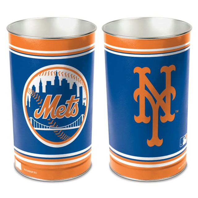 New York Mets Wastebasket - tapered 15"H