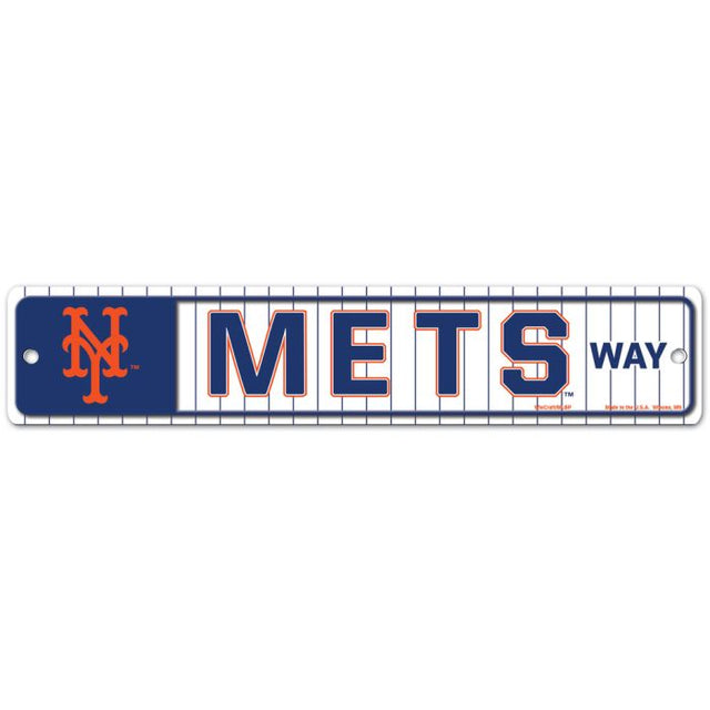 New York Mets Way Street / Zone Sign 3.75" x 19"