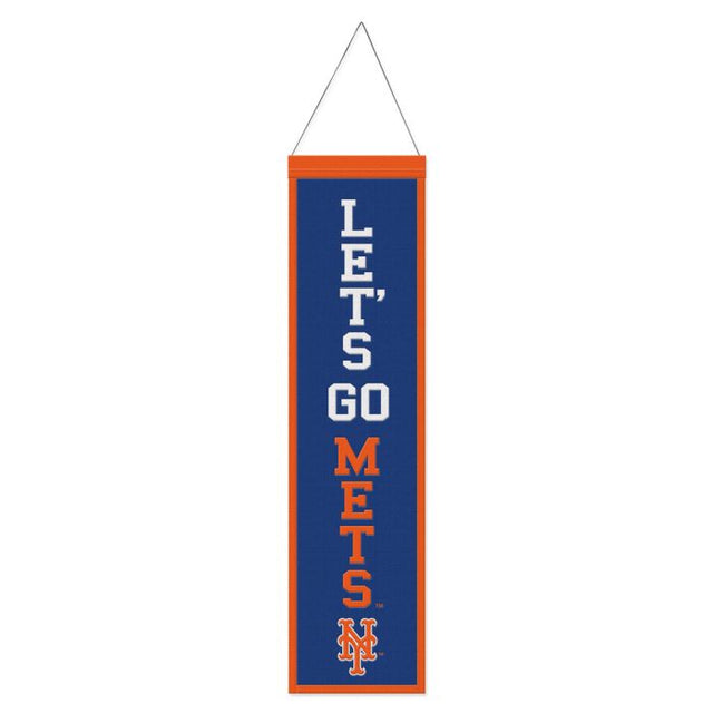 New York Mets Wool Banner 8" x 32"