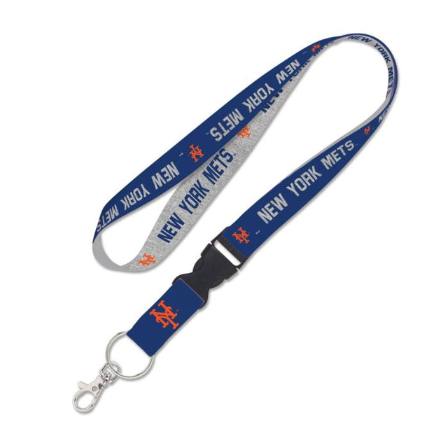 New York Mets heather Lanyard w/detachable buckle 1"