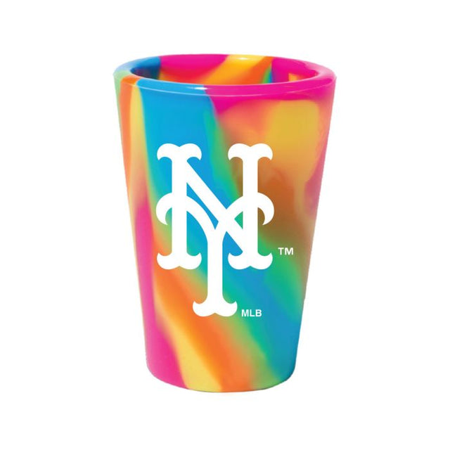 Vaso de chupito de silicona de 1,5 oz con diseño hippie de los New York Mets