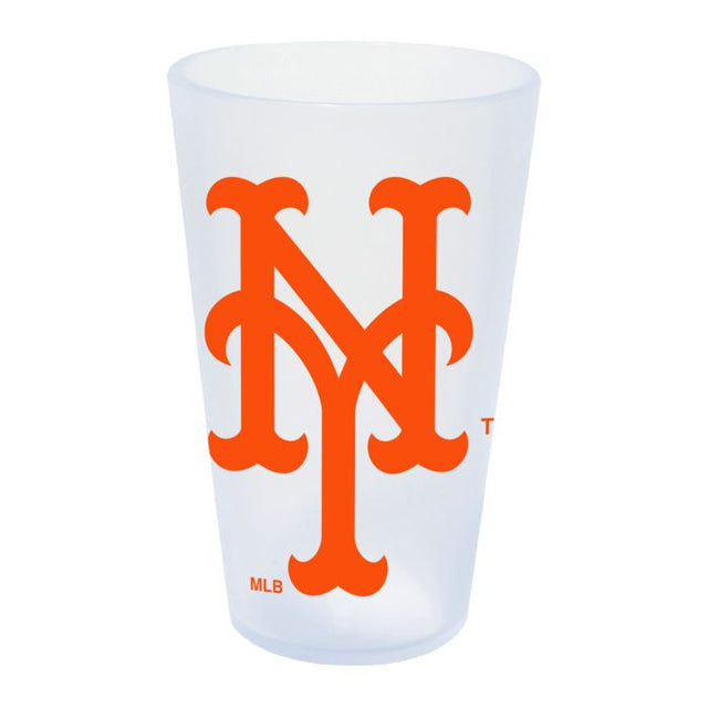 Vaso de pinta de silicona de 16 oz con forma de carámbano de los New York Mets