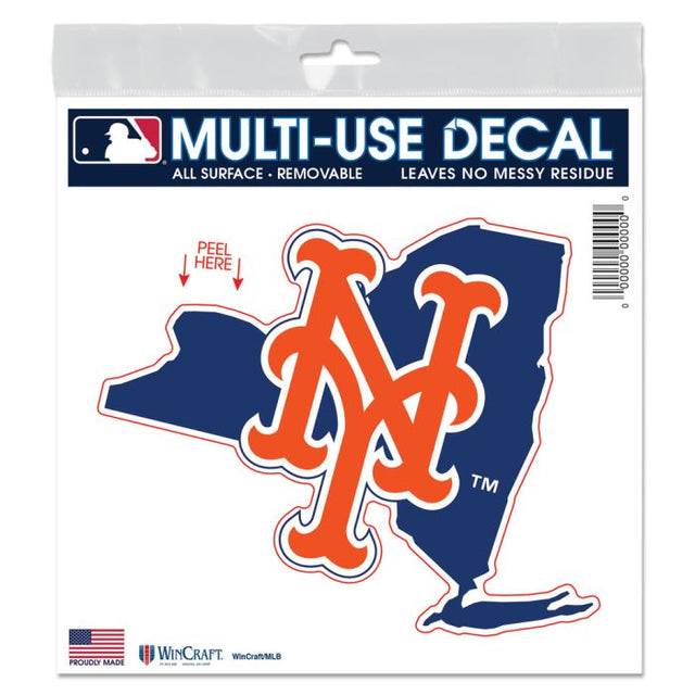 New York Mets state shape All Surface Decal 6" x 6"