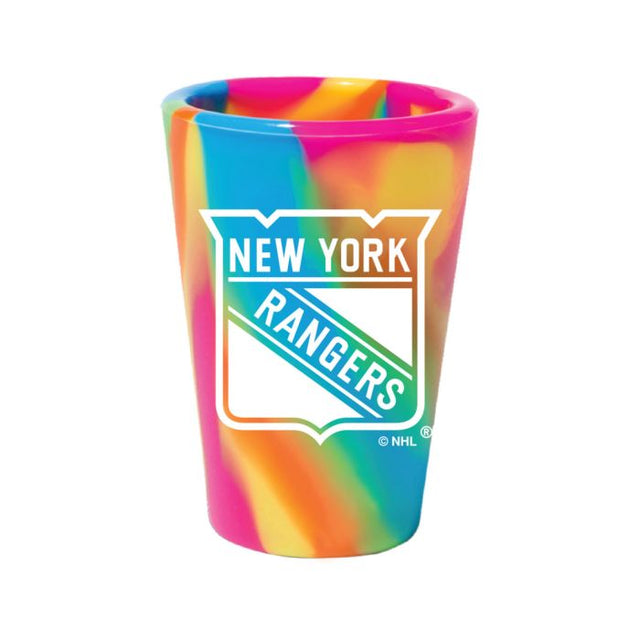 Vaso de chupito de silicona de 1,5 oz de los New York Rangers