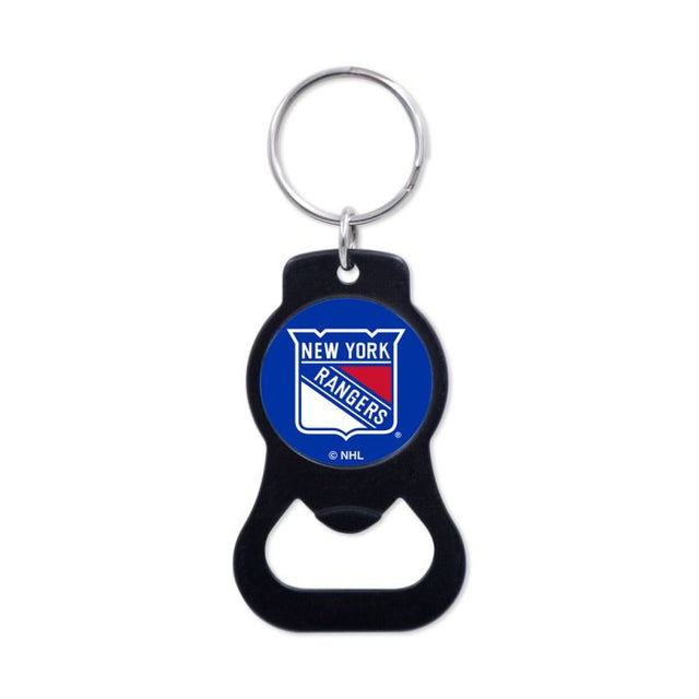 New York Rangers Black Bottle Opener Key Ring