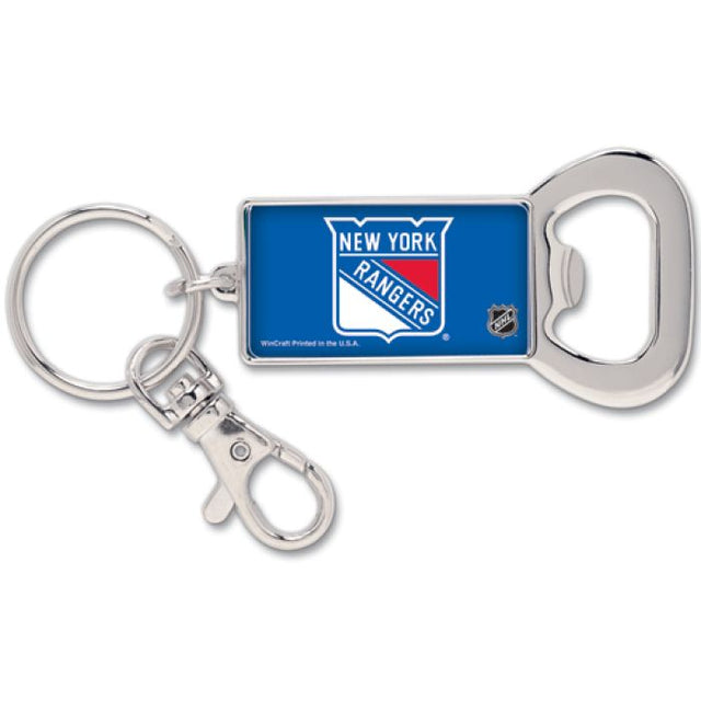 New York Rangers Bottle Opener Key Ring Rectangle