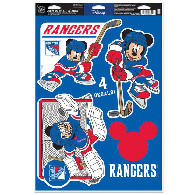 Calcomanía multiusos de Disney de New York Rangers, 11 x 17 pulgadas