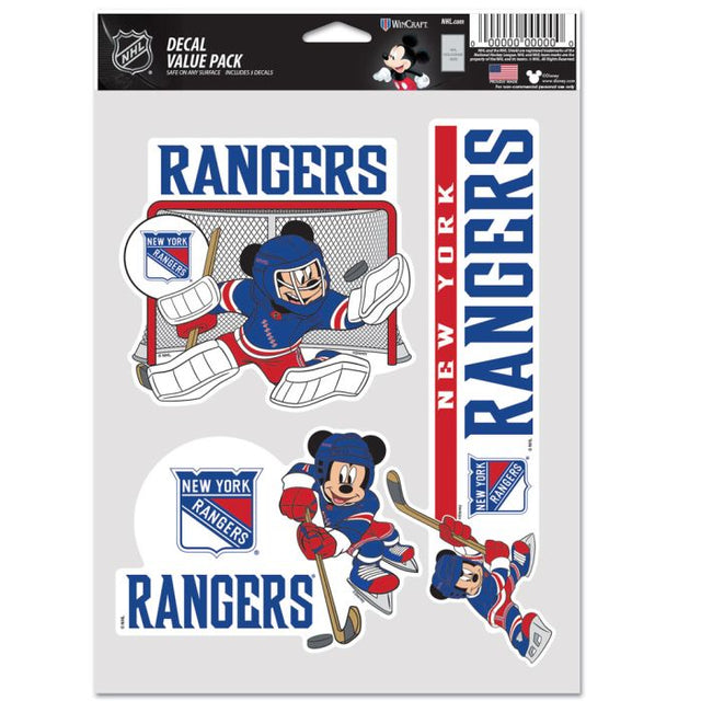 New York Rangers / Disney Multi Use 3 Fan Pack