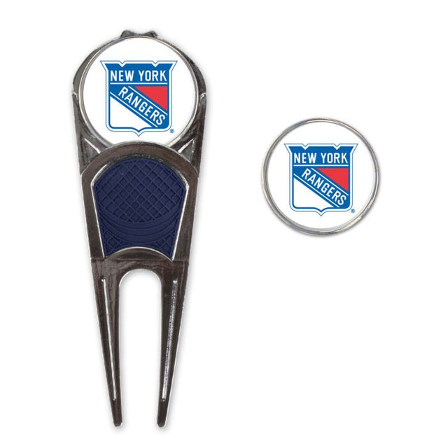 Combo de herramienta/marcador de golf/clip en forma de H de los New York Rangers*