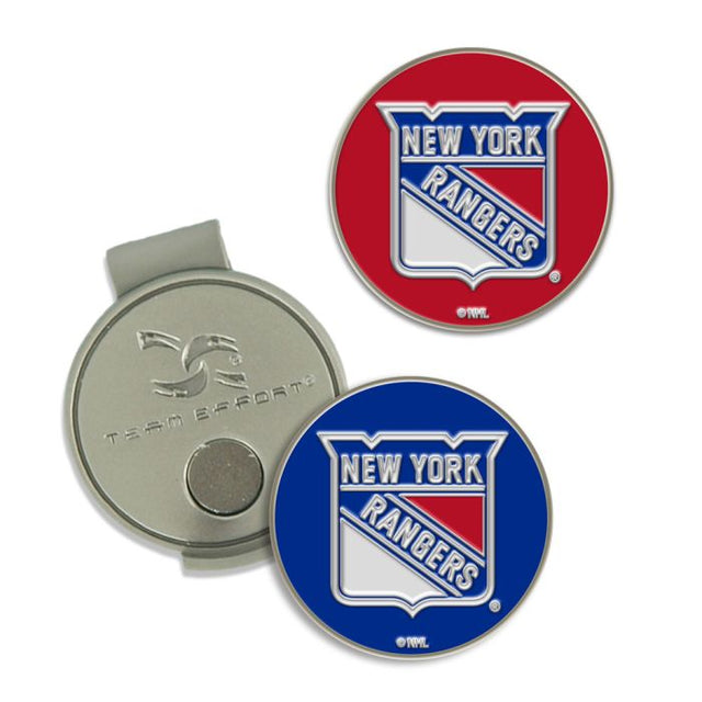 Clip para gorra y marcadores de los New York Rangers