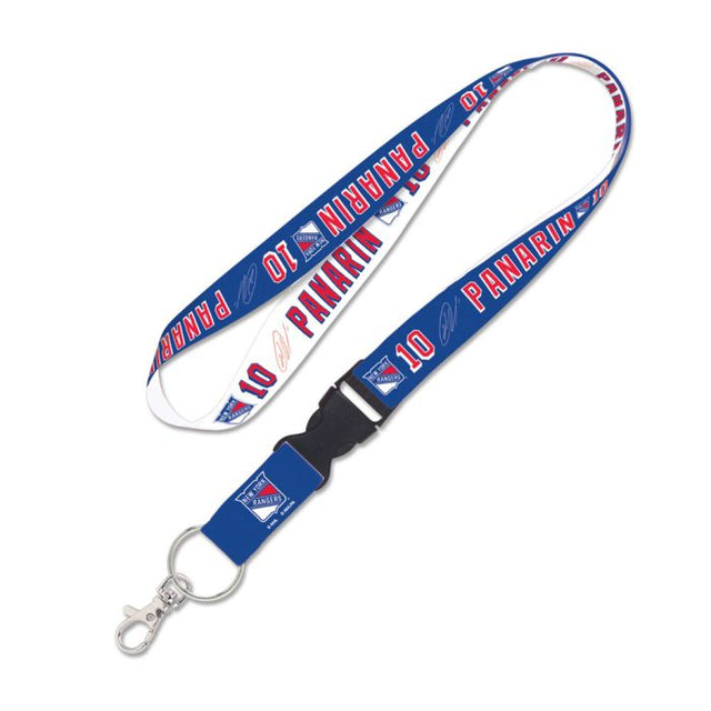 Cordón de los New York Rangers con hebilla desmontable de 1 pulgada Artemi Panarin