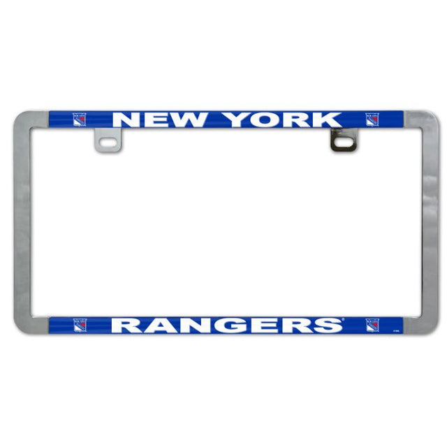 New York Rangers Metal Lic. Plate Frame Slim