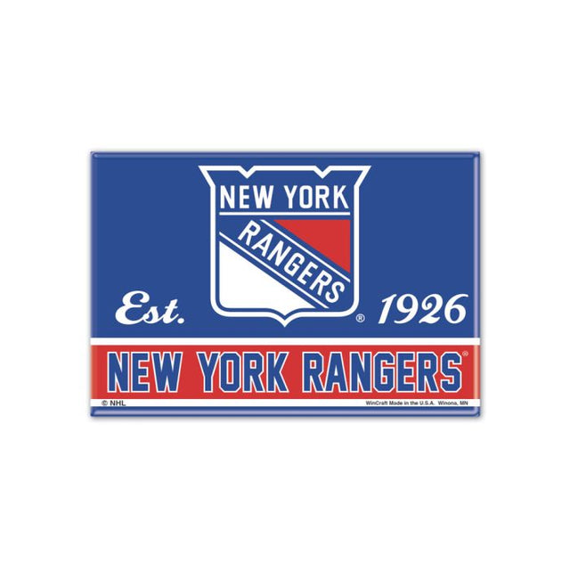 New York Rangers Metal Magnet 2.5" x 3.5"