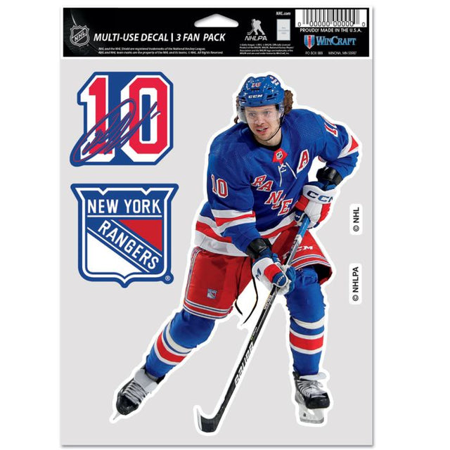 Paquete multiusos para 3 aficionados de los New York Rangers Artemi Panarin