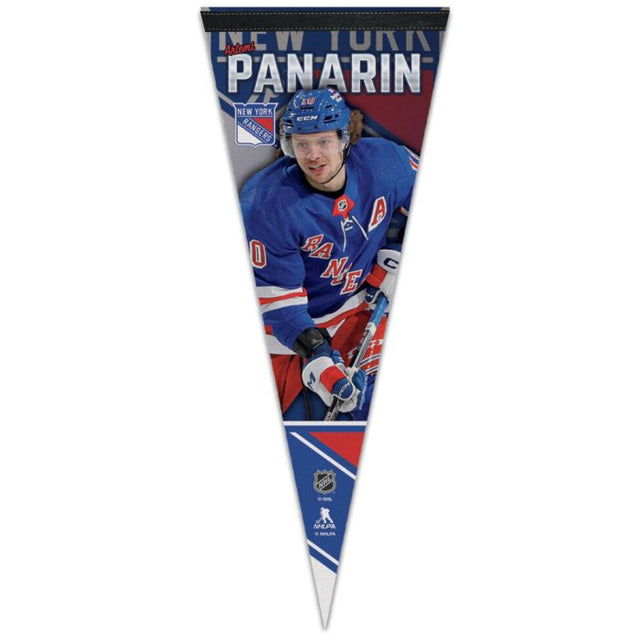 纽约游骑兵队优质锦旗 12 英寸 x 30 英寸 Artemi Panarin