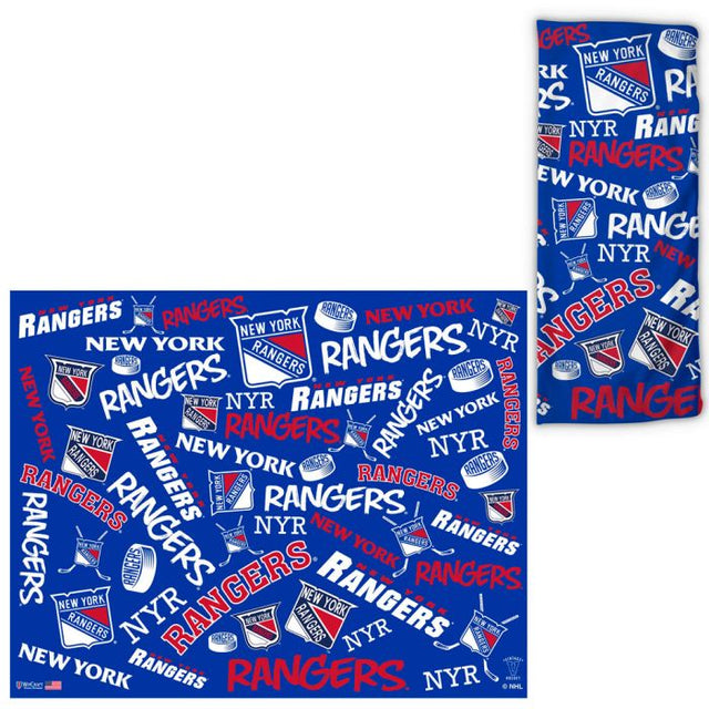 Envolturas para fanáticos con estampados dispersos de los New York Rangers