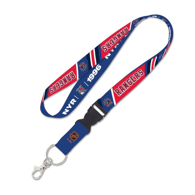 Cordón de edición especial de los New York Rangers con hebilla desmontable de 1"