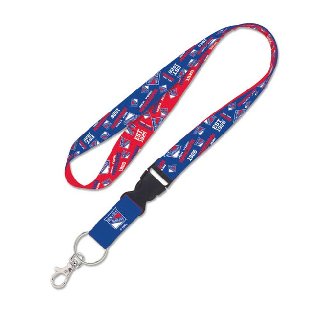 New York Rangers scatter Lanyard w/detachable buckle 1"