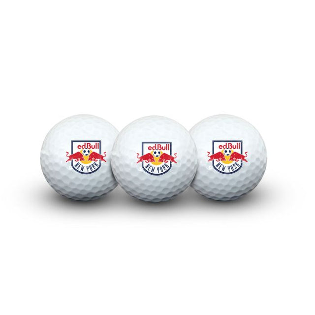 3 pelotas de golf New York Red Bulls en formato concha