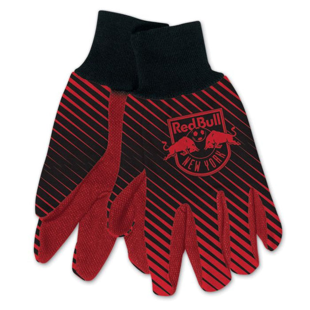 Guantes de dos tonos para adultos de New York Red Bulls