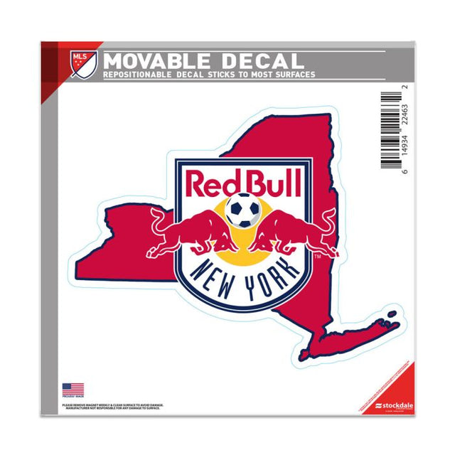 Calcomanía para todas las superficies de los New York Red Bulls, 6" x 6"