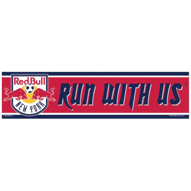 Tira de parachoques de los New York Red Bulls de 3" x 12"