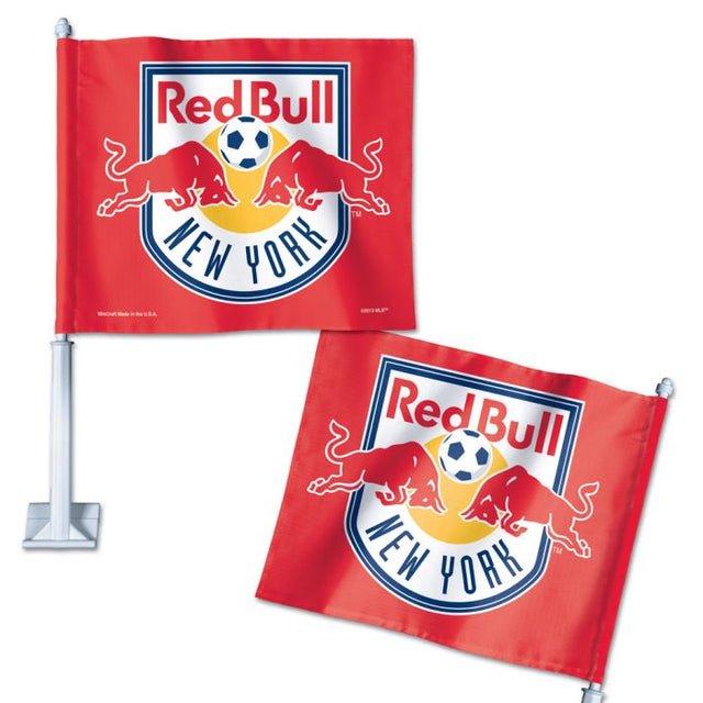 Bandera para auto de los New York Red Bulls de 11,75" x 14"