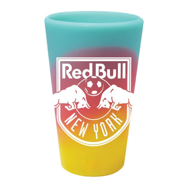 Vaso de pinta de silicona de 16 oz con el logo de los New York Red Bulls