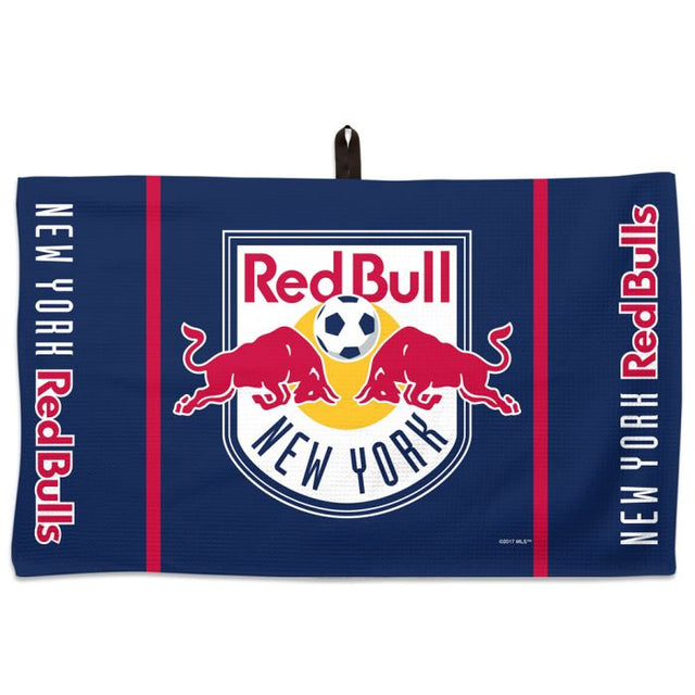 Toalla de gofre con el logotipo y la palabra de los New York Red Bulls, 14" x 24"