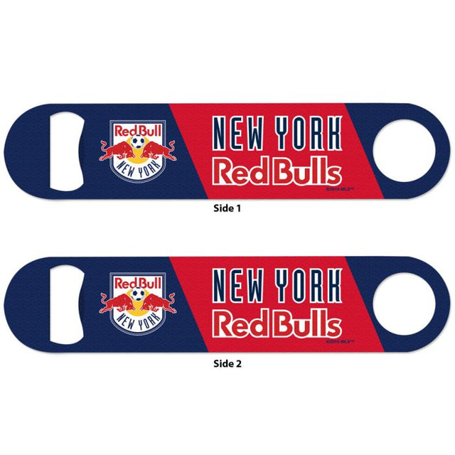 Abridor de botellas de metal de dos caras de los New York Red Bulls