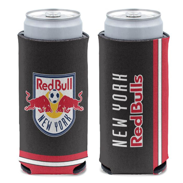 Enfriador de latas delgado de 12 oz con el logotipo principal de New York Red Bulls