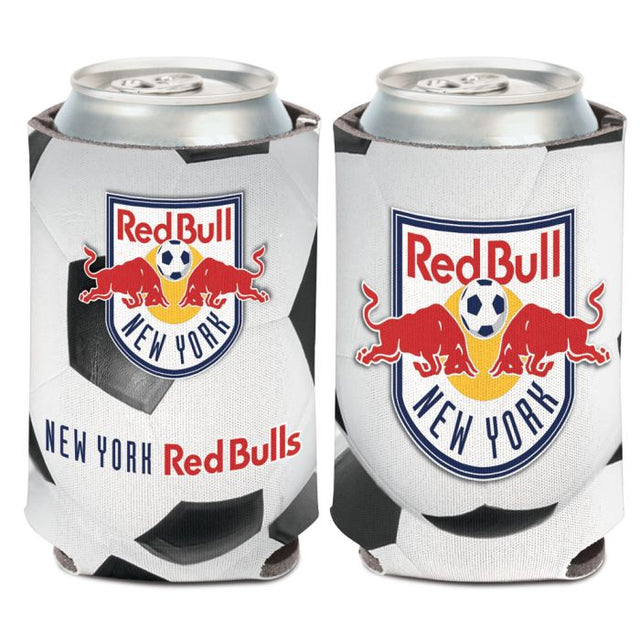 Enfriador de lata con forma de balón de fútbol de los New York Red Bulls, 12 oz.