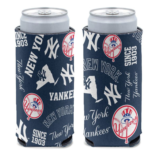 Enfriador de latas delgado de 12 oz de los Yankees de Nueva York