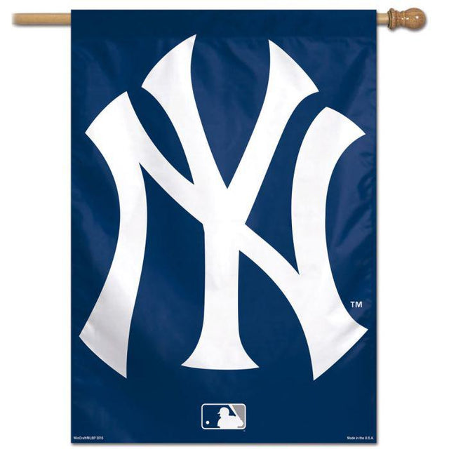 Bandera vertical de los Yankees de Nueva York, 2.º diseño, 28" x 40"