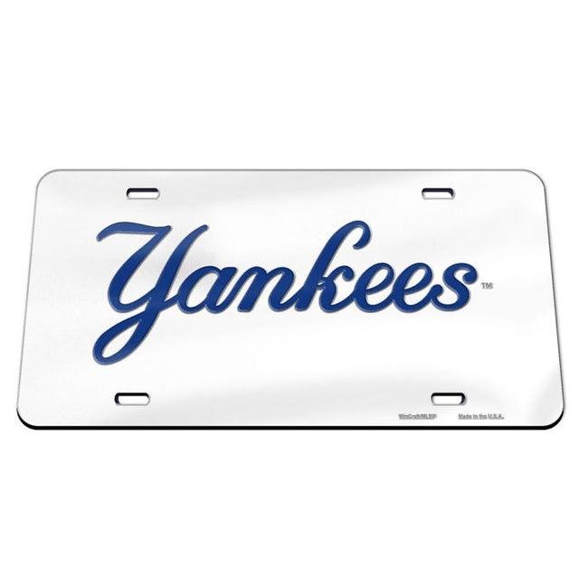 New York Yankees Acrylic Classic License Plates