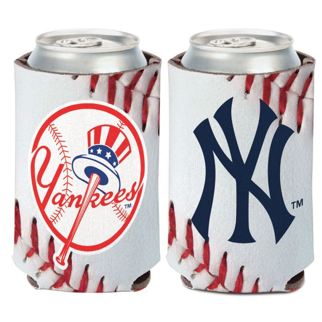 Enfriador de lata con diseño de pelota de los Yankees de Nueva York, 12 oz.