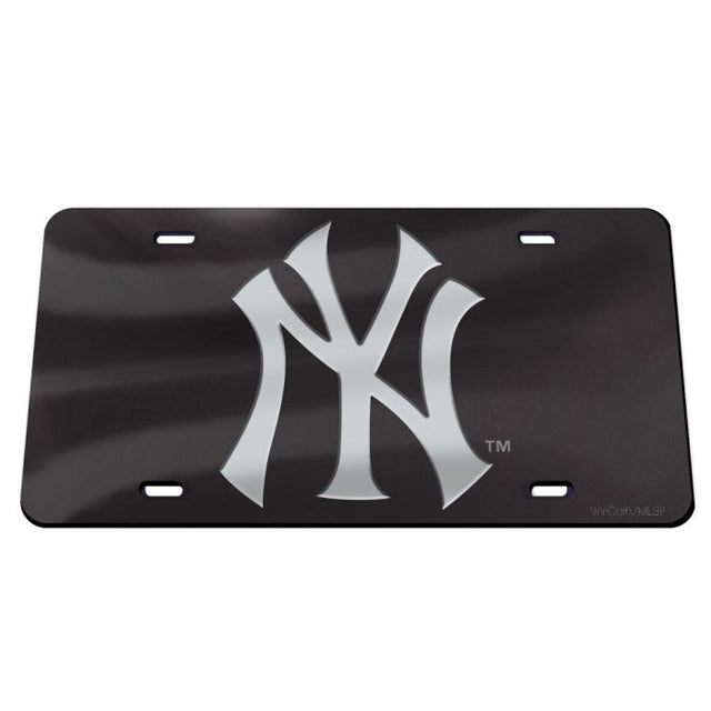 New York Yankees BLACK Specialty Acrylic License Plate