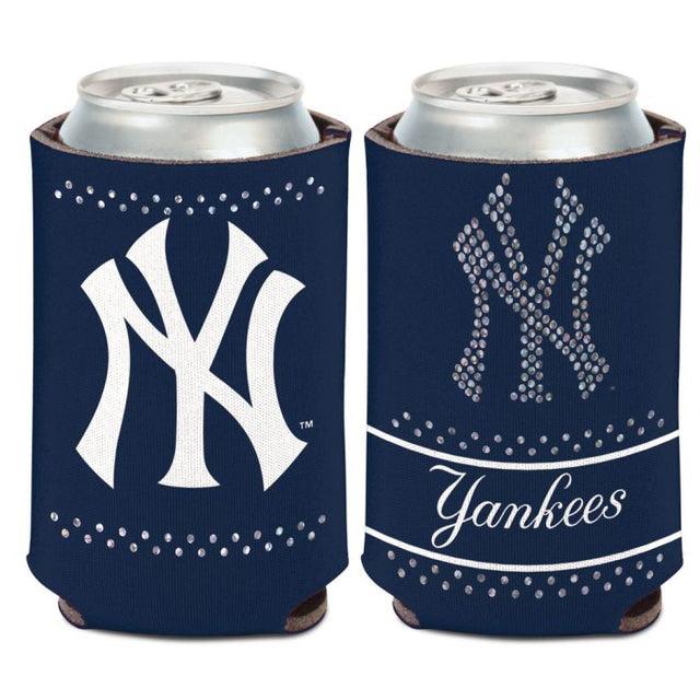 Enfriador de lata Bling de los Yankees de Nueva York de 12 oz.