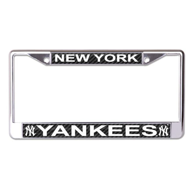 New York Yankees CARBON Lic Plt Frame S/L Printed